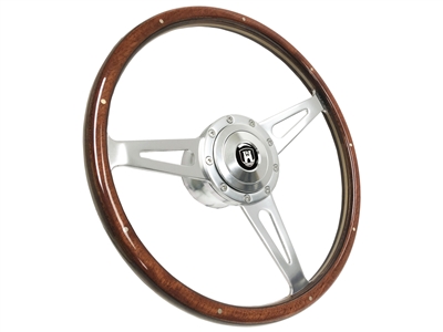 VSW S9 Classic Deluxe Wood Steering Wheel Premium Castle Kit