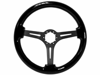 Auto Pro USA , Volante , S6 , Sport , Black ash, Wood , Steering Wheel , anodized , Black , GM , MOPAR , FORD , Corvette , Mustang , Charger , Challenger , Camaro , El camino , Impala , bel air , nova , chevy II , oldsmobile , firebird , bronco , vw ,