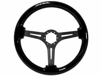 Auto Pro USA , Volante , S6 , Sport , Black ash, Wood , Steering Wheel , anodized , Black , GM , MOPAR , FORD , Corvette , Mustang , Charger , Challenger , Camaro , El camino , Impala , bel air , nova , chevy II , oldsmobile , firebird , bronco , vw ,