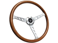 VSW S6 Classic Wood Brushed Steering Wheel