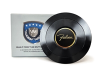 VSW S9 Premium Black Horn Button with Ford Falcon Emblem