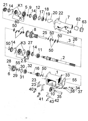 NP833 1-2 Synchro Assembly, 1AWT294-80C - Dodge Transmission Parts | Allstate Gear