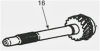 NP535 Input Shaft 23 Spline 535-16 - NP535 5 Speed Dodge Repair Part