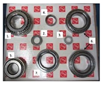 Chevy 2500 3500 GM 9.25 IFS AAM Front Bearing Kit 74067005 - Diff Part