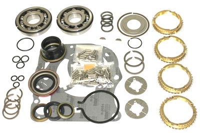 NP833 4 Speed Bearing Kit Cars with 80mm OD Input & Output Bearings with Synchro Rings, BK340WS