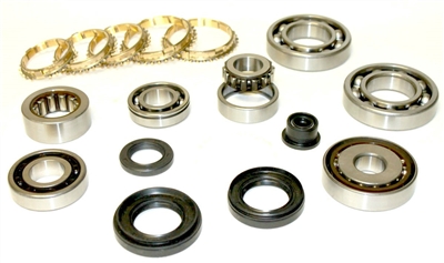 K4F S20 SG8 S40 Honda 5 Speed Transmission Bearing Kit with Synchro Rings, BK386WS