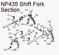 NP435 Fork Insert Kit INSK-435 - NP435 4 Speed Dodge Repair Part