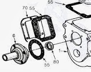 Dodge NP435 Bearing Retainer 74-87, WT291-6A - Dodge Repair Parts | Allstate Gear