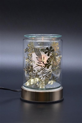 Gold Flowers Diffuser Lamp T-0304