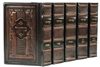 Lublin Antique leather machzorim 5 volume set