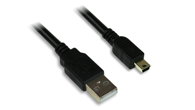 MINI USB (B) to USB (A) CABLE - M/M, 3 ft.