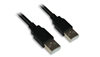 USB 2.0 CABLE - M/M, A/A, 3 ft.