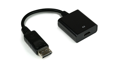 DISPLAYPORT (M) to HDMI (F) CABLE - 8 in.