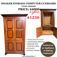 Shaker Storage Cupboard $4000