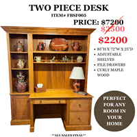Two Piece Desk $7200