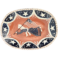 Patriotic Angel Plate (MTO) $135