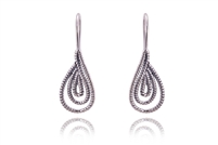 MULTI-TEAR DROP ROPE EARRINGS