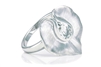 WHITE TOPAZ SMOOTH LILY RING