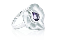 AMETHYST SMOOTH LILY RING