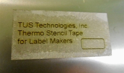 Thermo Self Stencil Material in cassette