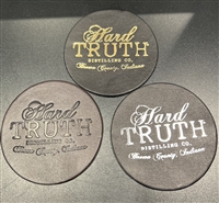 Hard Truth Leather Coaster