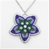 BEADING INSTRUCTIONS > Bead Embroidered Flower Pendant