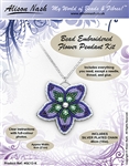 BEADING KITS > Bead Embroidered Flower Pendant