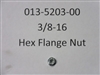 3/8-16 Hex Flange Nut - Bad Boy Part # 013-5203-00