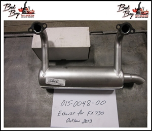 Exhaust for FS730V Outlaw 2013 Bad Boy Part# 015-0048-00