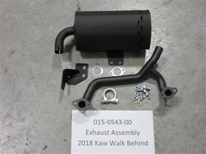 015-0543-00 - Bad Boy Mowers Exhaust Assembly - 2018 Kawasaki Walk Behind 015054300