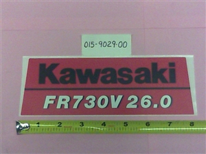 Kawasaki FR730V 26.0 Decal Bad Boy Part# 015-9029-00