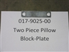 Two Piece Pillow Block-Plate Bad Boy Part# 017-9025-00