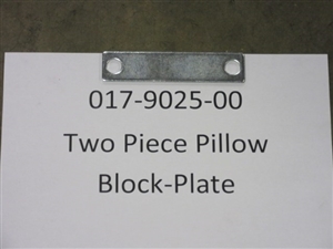 Two Piece Pillow Block-Plate Bad Boy Part# 017-9025-00