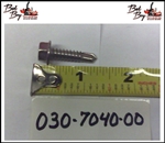 1/4 x 1 Hex Head Tek Screw - Bad Boy Part # 030-7040-00