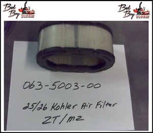 25/26 HP Kohler Air Filter ZT/MZ - Bad Boy Part # 063-5003-00