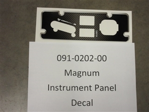 Magnum Instrument Panel Decal - Bad Boy Part # 091-0202-00