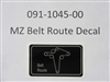 MZ Belt Route Decal - Bad Boy Part # 091-1045-00