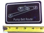 091-3017-00 Pump Belt Route Decal-Pump Pla