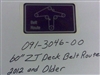 091-3046-00 60" ZT Deck Belt Route