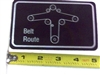 091-3309-00 Deck Belt Route Decal