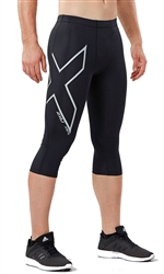 2XU Men's Hyoptik Compression 3/4 Tights, MA3518b