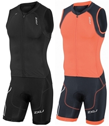 2XU Men's Compression Full Zip Trisuit, MT3614d