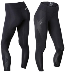 2XU Women's Mid-Rise Compression Tights, WA2864b