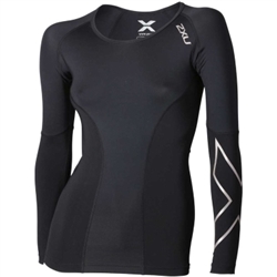 2XU Women's Elite Long Sleeve Compression Top, WA3016a