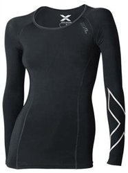 2XU Women's Long Sleeve Compression Top, WA3022a