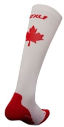 2XU Performance Compression Canada Logo Run Sock