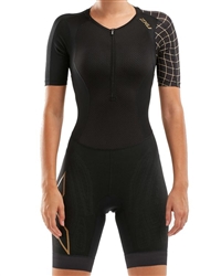 2XU Women's Compression Sleeved Trisuit, WT5521d