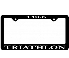 Triathlon Licence Plate Frame, 140.6