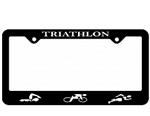 Triathlon Licence Plate Frame, Figures