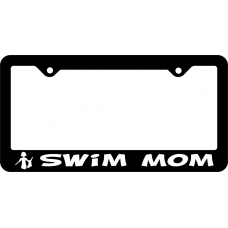Swim Mom License Plate Frame